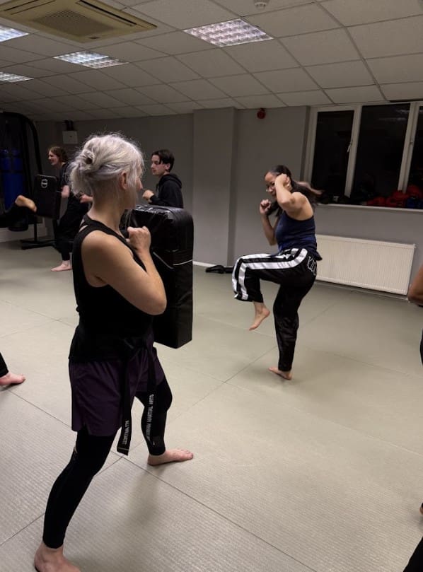 Adults can enhance their street awareness and learn self-defence techniques through traditional martial arts classes like Muay Thai and Brazilian Jiu-Jitsu, or by taking ground fighting and Krav Maga defence courses to prepare for dangerous situations while applying reasonable force.